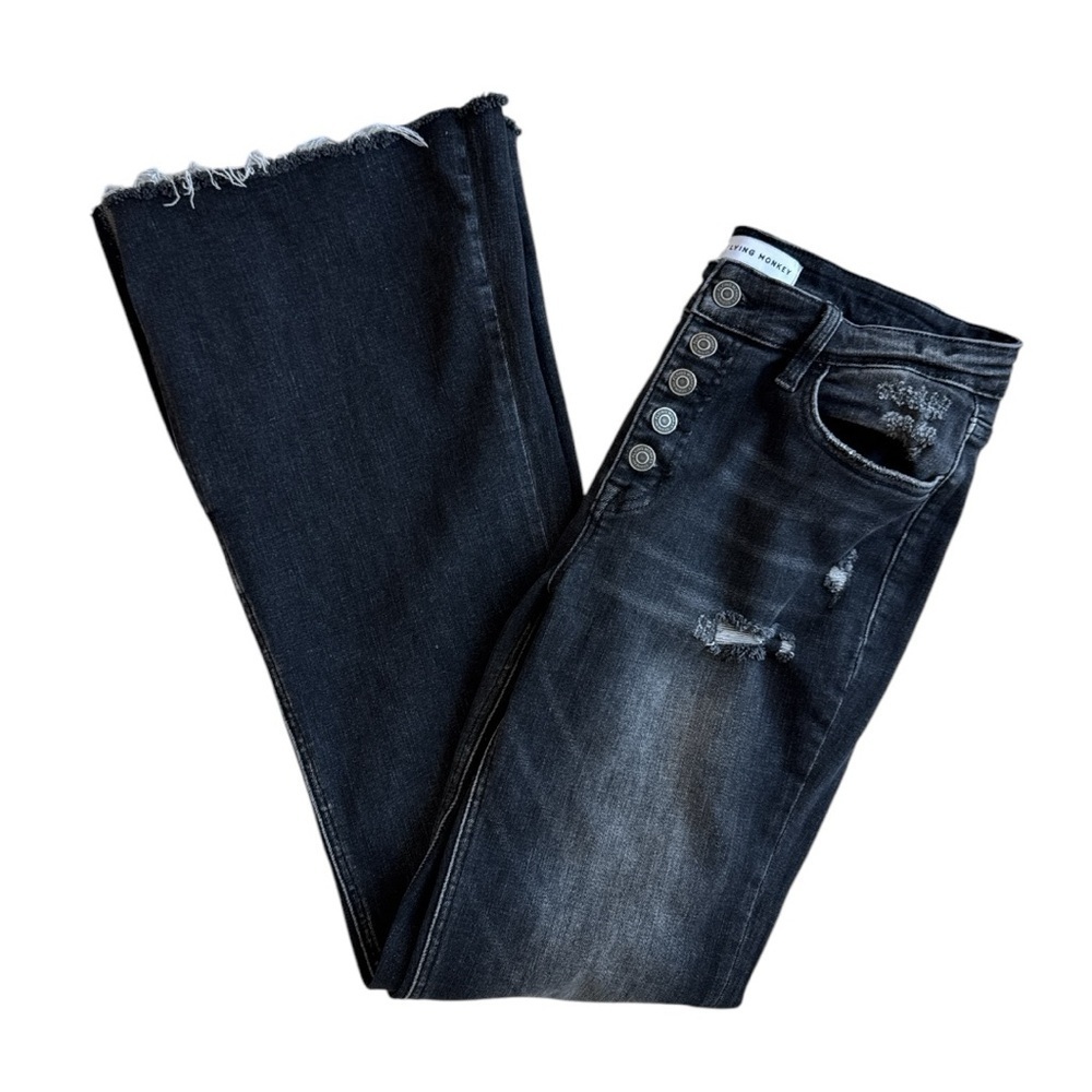 Flying Monkey Black Washed Boot Cut Jean Size 29